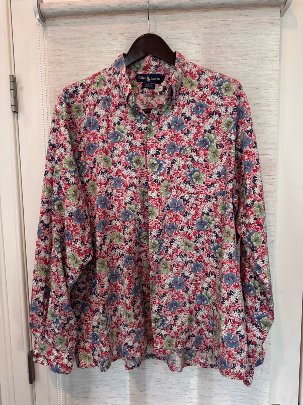 Ralph Lauren 'Greggor' Floral Print Long Sleeve Button-Down Shirt